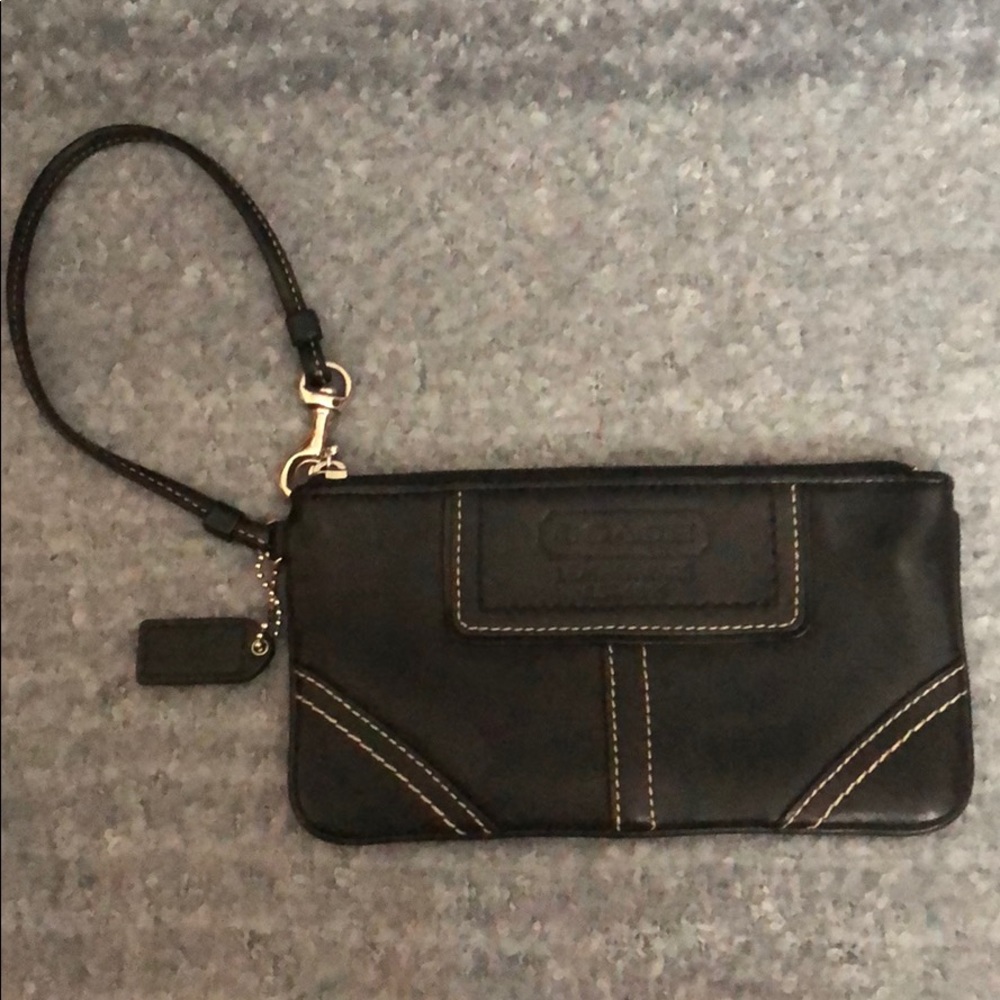 Coach Black Wristlet